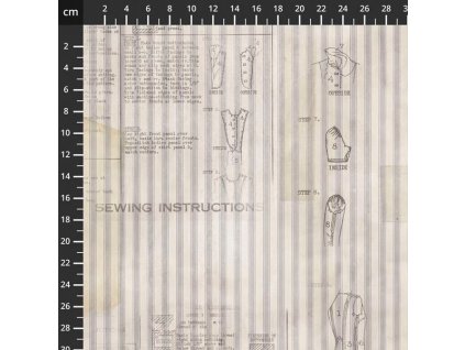 Tim Holtz Monochrome 110 ostatní potisk vícebarevná bavlněná látka patchwork