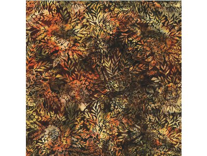 Hoffman 3369-300 bali batika hnědá bavlněná látka patchwork