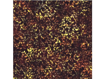 Hoffman 3369-314 bali batika hnědá bavlněná látka patchwork