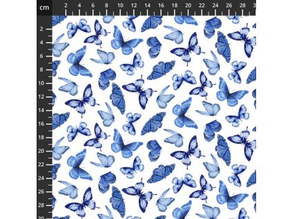 US 999-584 Blue jubilee bavlněná látka patchwork