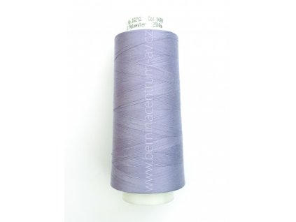 Amann Trojalock 120 9199-0009 fialová jednobarevná overlocková nit polyester 2500m