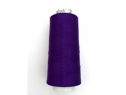 Amann Trojalock 120 9199-0046 fialová jednobarevná overlocková nit polyester 2500m