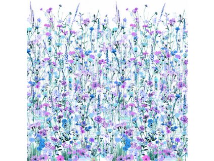 Hoffman 999-618 Louka studená Garden Bliss digi bavlněná látka patchwork
