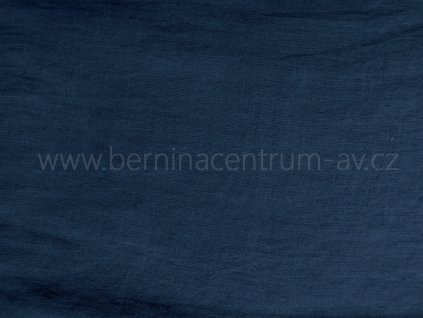 EU 666-13 modrá lněná látka patchwork 185g šíře 150cm 100%len