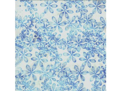 Hoffman 3370-602 bali batika modrá bavlněná látka patchwork