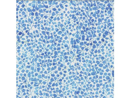 Hoffman 3370-603 bali batika modrá bavlněná látka patchwork