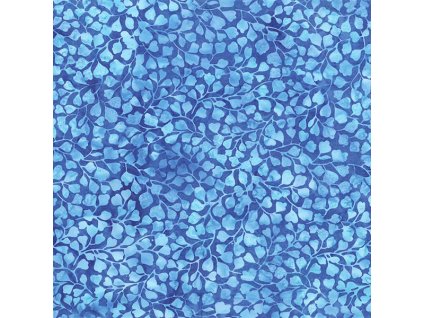 Hoffman 3370-606 bali batika modrá bavlněná látka patchwork