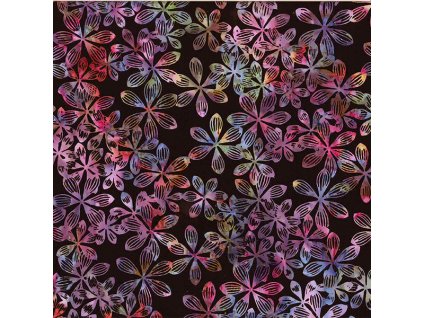 Hoffman 3370-714 bali batika vícebarevná bavlněná látka patchwork