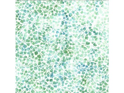 Hoffman 3370-806 bali batika zelená bavlněná látka patchwork