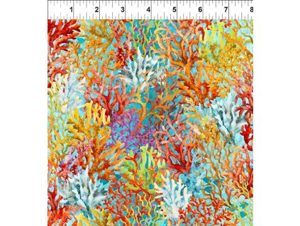 In The Beginning 999-652 Calypso vícebarevná bavlněná látka patchwork