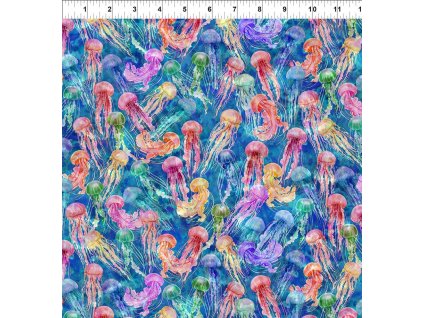 In The Beginning 999-653 Calypso vícebarevná bavlněná látka patchwork