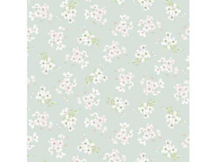 US 999-664 You are loved růžová kvítka vícebarevná bavlněná látka patchwork