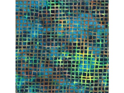 Hoffman 3371-745 bali batika vícebarevná bavlněná látka patchwork