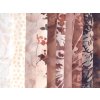 Hoffman balíček hnědá studená VI bali batika bavlněná látka patchwork