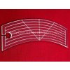 Quiltovací pravítko 03 Oblouk 17,78cm x 6,99cm, výška 6mm