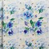 EU 999-101 Duhová květinová modrá vícebarevná bavlněná látka patchwork