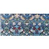 William Morris Kelmscott ptáci modrá vícebarevná bavlněná látka patchwork