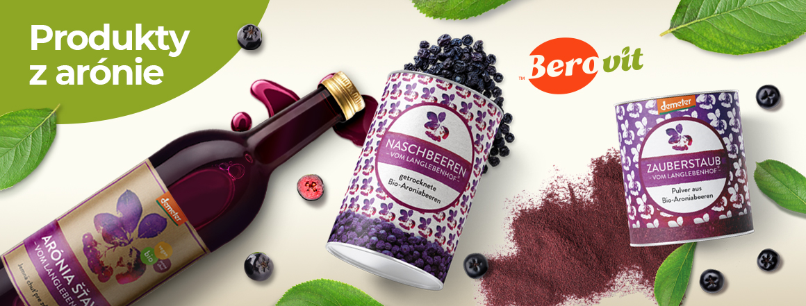 Produkty z arónie značky Aronia vom Langlebenhof z webu www.berovit.cz