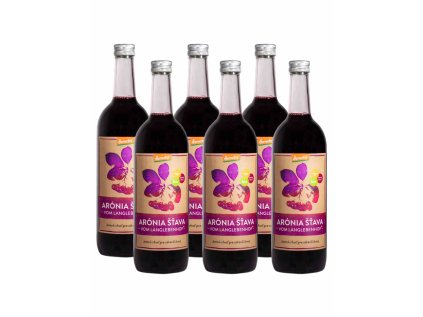 100 % BIO šťava z arónie vom Langlebenhof, Demeter, 6x 750 ml