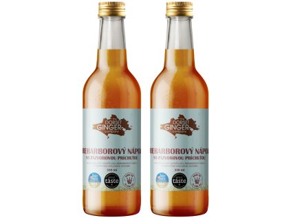 Dorset Ginger Rebarborový nápoj so zázvorovou príchuťou, 2x 330 ml