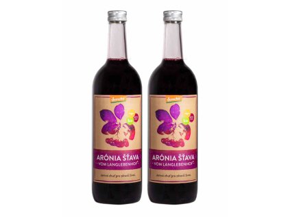 100 % BIO šťava z arónie vom Langlebenhof, Demeter, 2x 750 ml