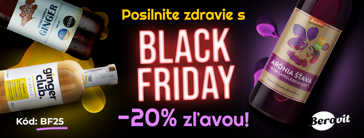 Zľava 20 % na nákup všetkých produktov z eshopu www.beovit.sk s kódom BF25