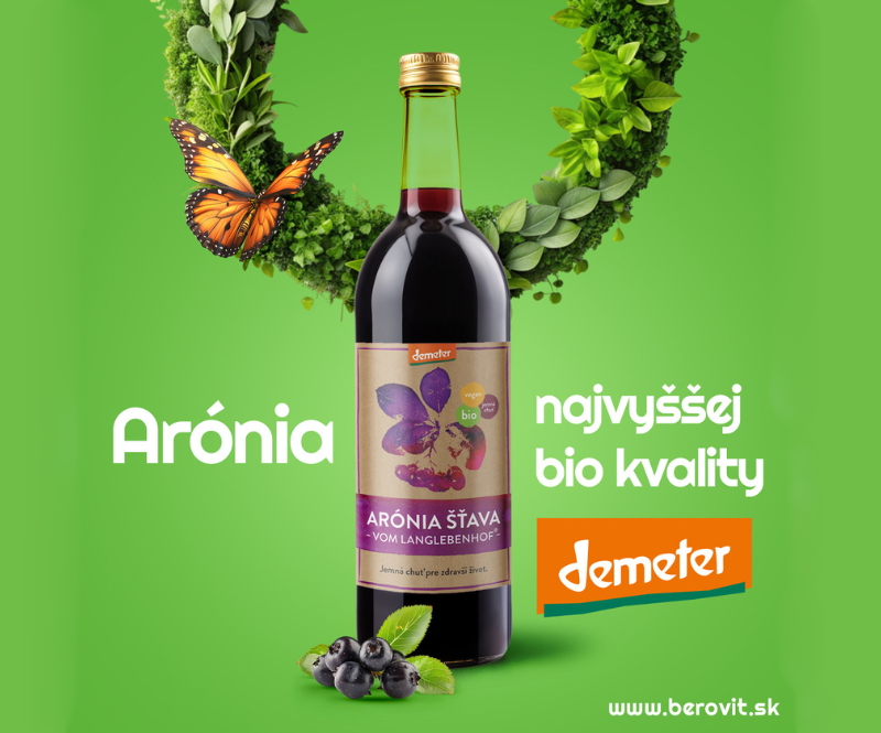 Certifikovaná šťava z arónie Demeter