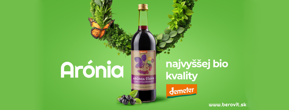 Arónia najvyššej BIO kvality Demeter