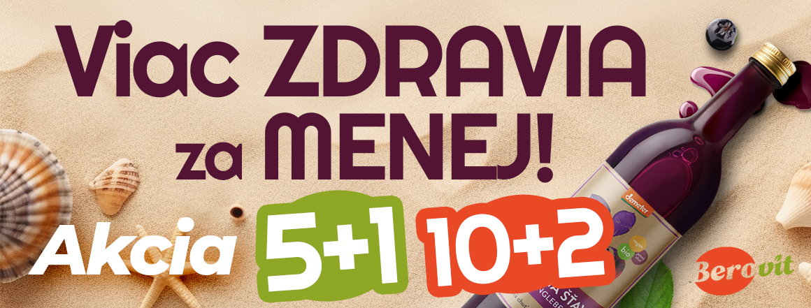 Množstevná akcia šťava z arónie 10 + 2 ZDARMA, 5 + 1 ZDARMA
