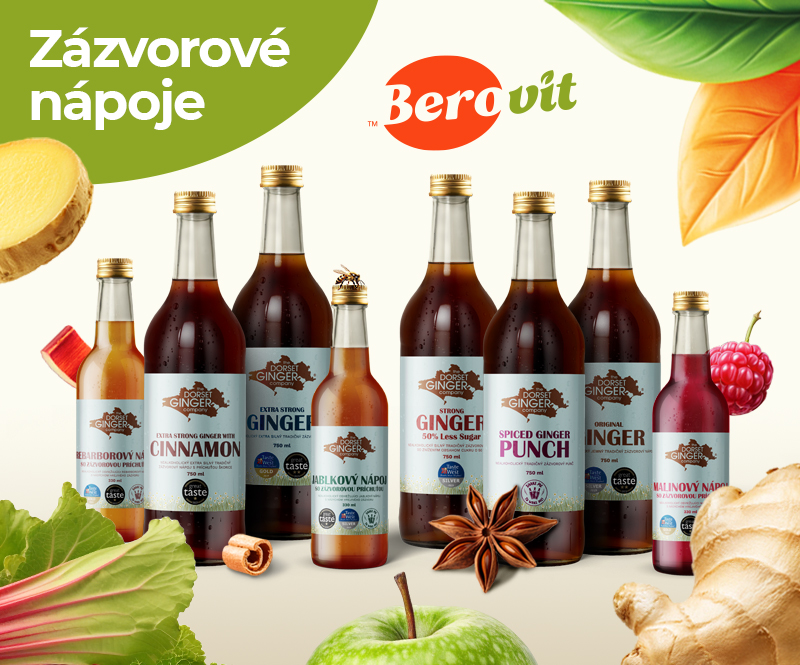 Nealkoholické zázvorové nápoje Dorset Ginger z webu www.berovit.sk