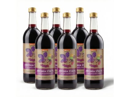 100 % BIO šťava z arónie vom Langlebenhof, Demeter, 6x 750 ml