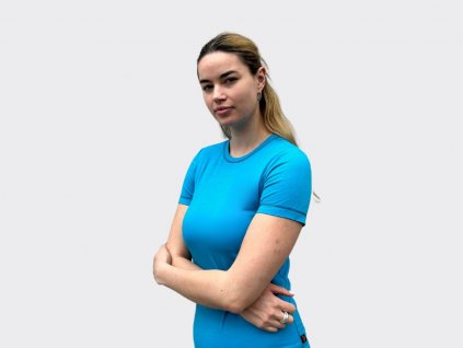 Dámske merino tričko s krátkym rukávom BERNINA tyrkysová