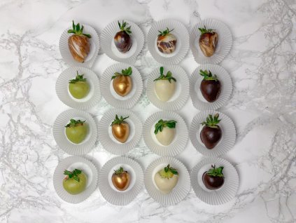 Valentýnské jahody v čokoládě