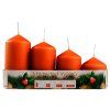 Adventné sviečky - postupné – oranžová