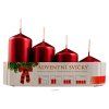 Adventné sviečky - postupné 4ks/105/95/75/65/50 mm