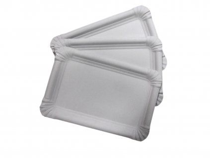 Tácky papírové 13x20 (č.4) bílé, 100 ks