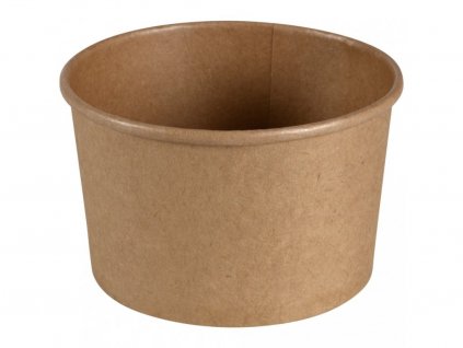 1491 miska na polevku kraft hneda 480 ml 111 mm prumer 25 ks