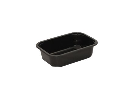 Miska zatavovací černá na polévku 160x112x45 mm, 456 ks