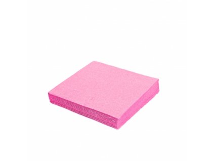 0 ubrousky 33x33cm 2 vrstve ruzova