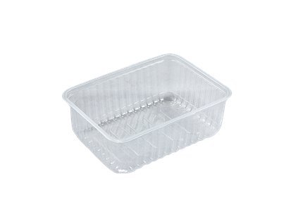 Miska hranatá průhledná 750 ml PP (180x132x46mm), 50 ks