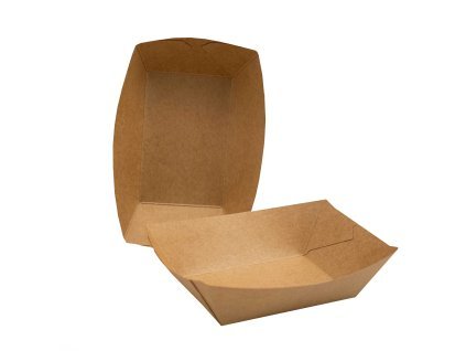 Miska na hranolky papírová hnědá (135 x 85/205 x 148 x 46 mm), (20 oz) 100 ks
