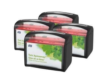 Tork 272611 Xpressnap zásobník N4 na ubrousky do zásobníku – černý stolní