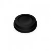 Víčko vypouklé černé pro papírové kelímky, 90 mm průměr, 100 ks