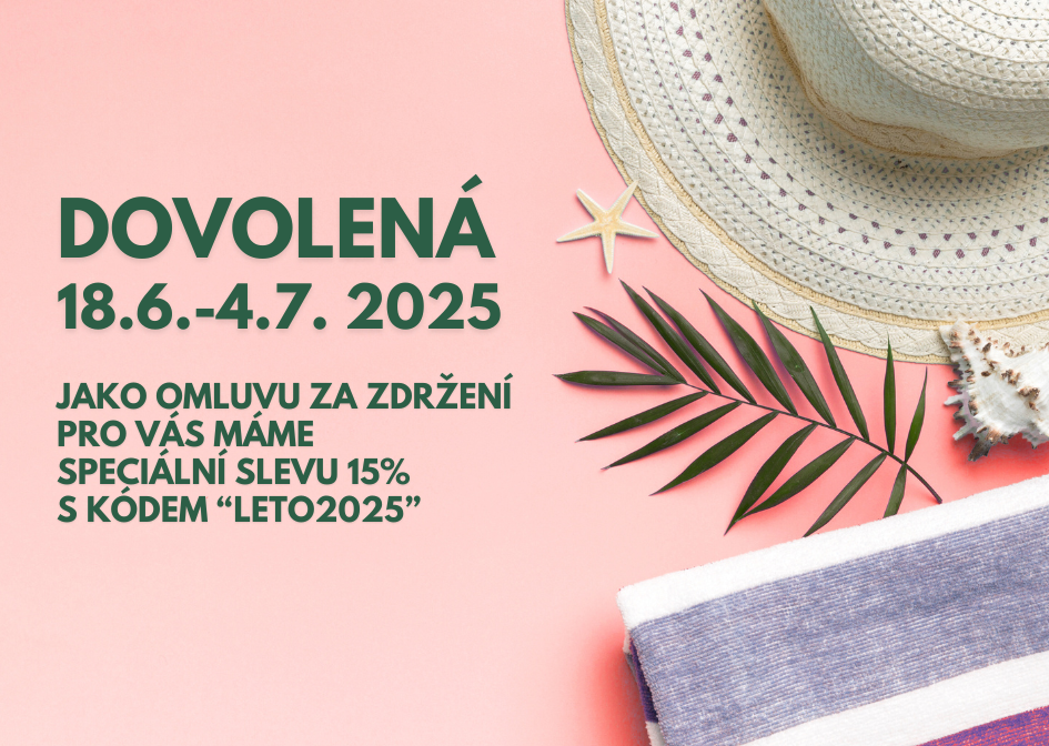 Dovolená - letní sleva 15%