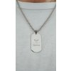 Pánský náhradelník s textem Stamp - stříbrný (ZVOLTE VZHLED PÍSMA: Freestyle, ZVOLTE MOTIV GRAVÍROVÁNÍ: JMÉNA SE SRDCEM)
