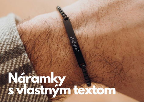 Náramky s vlastným textom