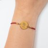 Dámsky náramok Coin se jmenom zlata cervena originalny darcek