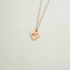 Dámsky náhrdelník s textom Heart - Ružovo/Zlatá