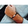 pansky kozeny naramok s textom leather cierny strieborna detail 3