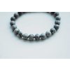 Pánsky náramok z minerálov s textom Beads jaspis čierna 3